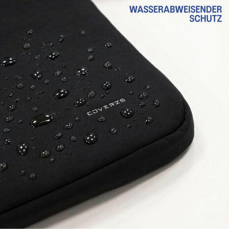 Coverzs Coverzs Luxus-Laptop-Hülle mit zusätzlichem Fach - 14 Zoll (schwarz)
