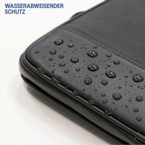 Coverzs Coverzs PU-Leder-Laptoptasche - 13 Zoll (schwarz)