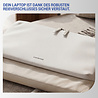 Coverzs Coverzs Nylon- und PU-Leder-Laptophülle - 13 Zoll (beige)