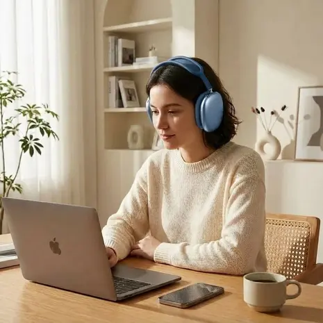 ShieldCase AirPods Max 2 Silikon-Ohrpolster & Schutzhülle (Dunkelblau)