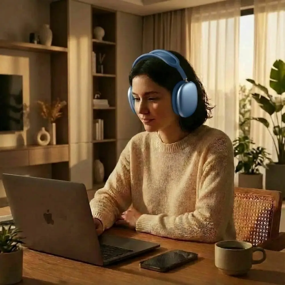 ShieldCase AirPods Max 2 Silikonhüllen - 4-in-1-Set (dunkelblau)