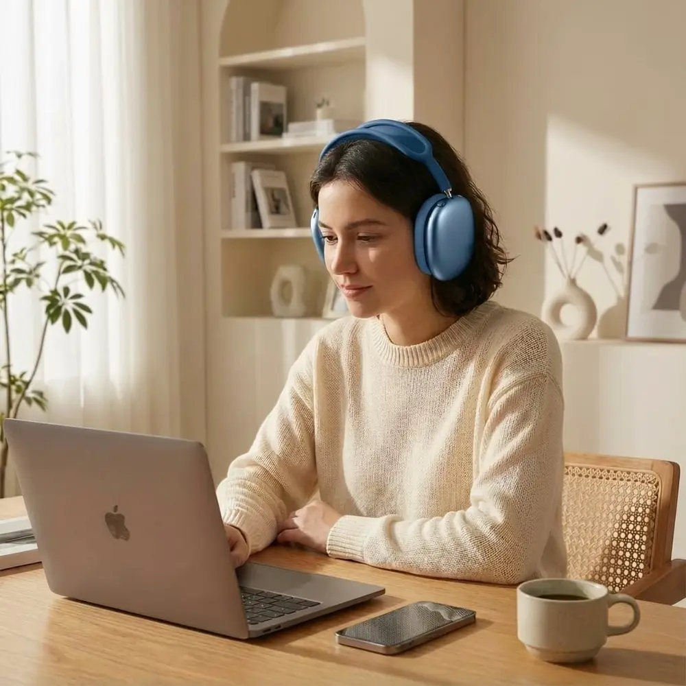 ShieldCase AirPods Max 2 Silikon-Ohrpolster (dunkelblau)