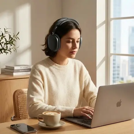 ShieldCase AirPods Max Silikon-Ohrpolster (schwarz)