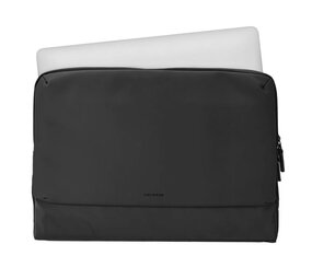 Coverzs Nylon- und PU-Leder-Laptophülle - 15,6 Zoll (schwarz)