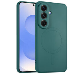 ShieldCase® Samsung Galaxy S26 Silikon MagSafe Rückdeckel (dunkelgrün) ShieldCase® Samsung Galaxy S26 Silikon MagSafe Rückdeckel (dunkelgrün)