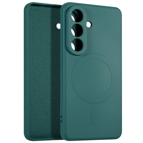 ShieldCase® ShieldCase Samsung Galaxy S26 Silikon MagSafe Rückdeckel (dunkelgrün) ShieldCase® ShieldCase Samsung Galaxy S26 Silikon MagSafe Rückdeckel (dunkelgrün)