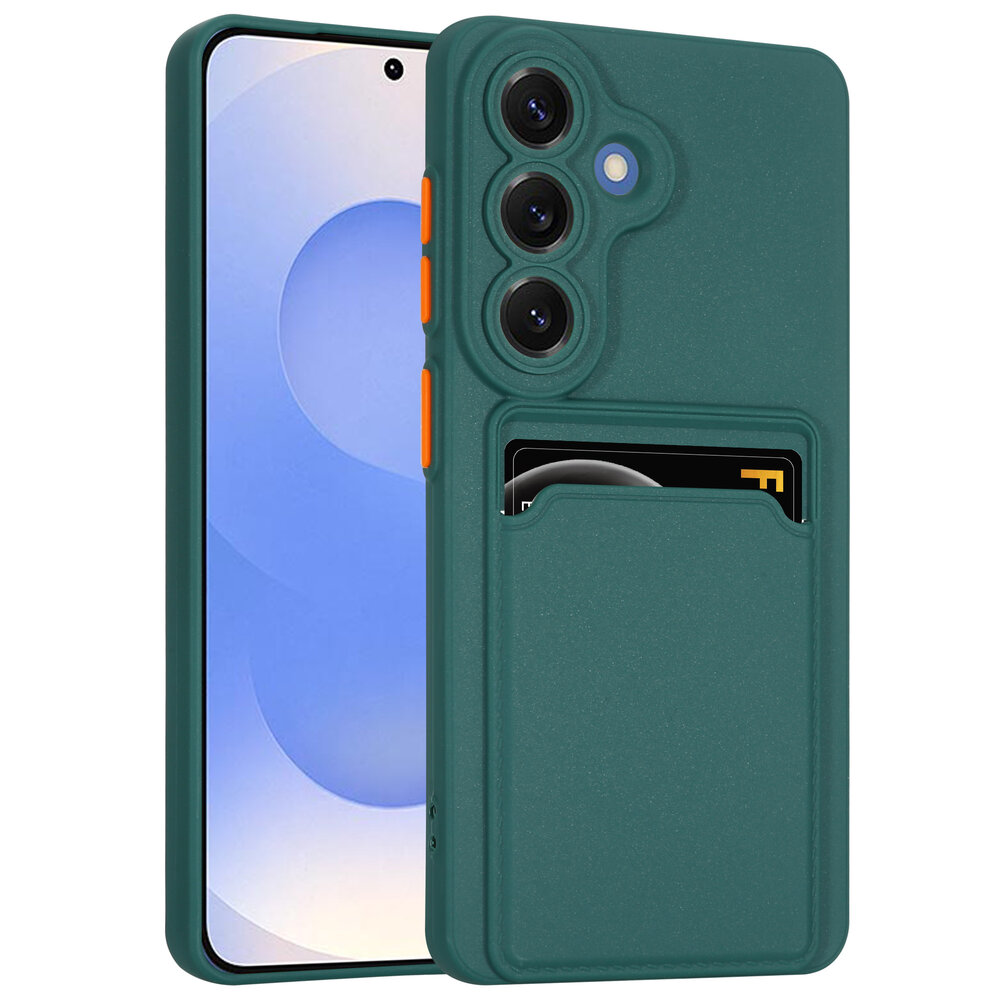 ShieldCase® ShieldCase Samsung Galaxy S26 Silikonhülle mit Kartenhalter (dunkelgrün) ShieldCase® ShieldCase Samsung Galaxy S26 Silikonhülle mit Kartenhalter (dunkelgrün)