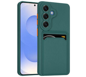 ShieldCase® Samsung Galaxy S26 Silikonhülle mit Kartenhalter (dunkelgrün) ShieldCase® Samsung Galaxy S26 Silikonhülle mit Kartenhalter (dunkelgrün)
