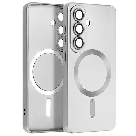 ShieldCase® ShieldCase Samsung Galaxy S26 Plus MagSafe-Hülle mit Objektivschutz (silber) ShieldCase® ShieldCase Samsung Galaxy S26 Plus MagSafe-Hülle mit Objektivschutz (silber)