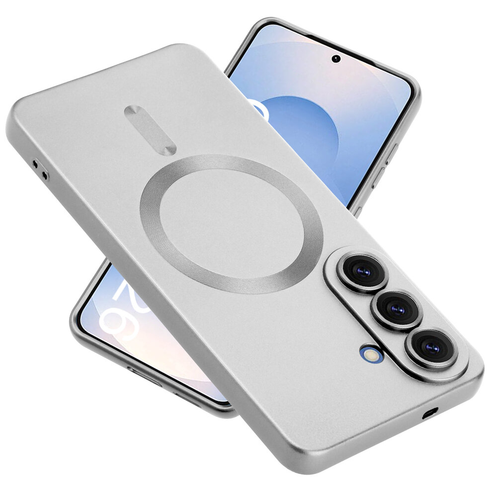 ShieldCase® ShieldCase Samsung Galaxy S26 Plus MagSafe-Hülle mit Objektivschutz (silber) ShieldCase® ShieldCase Samsung Galaxy S26 Plus MagSafe-Hülle mit Objektivschutz (silber)