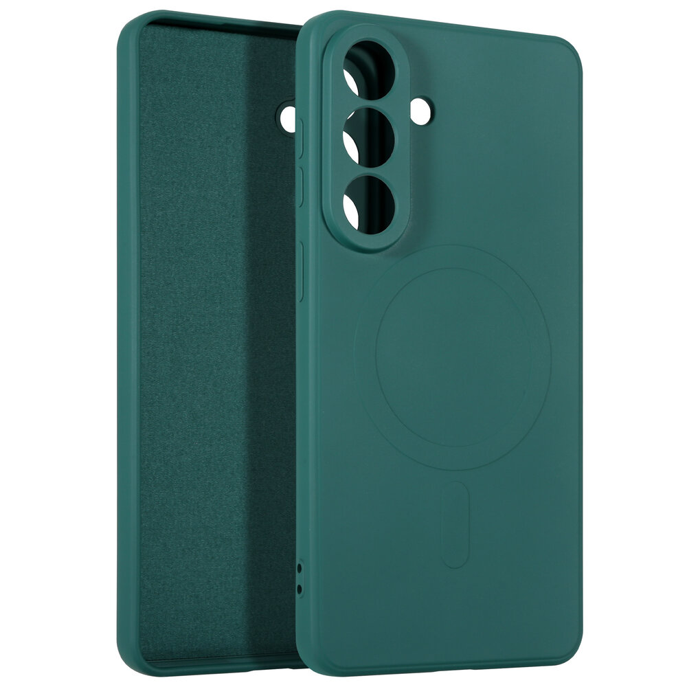 ShieldCase® ShieldCase Samsung Galaxy S26 Plus Silikon MagSafe Rückdeckel (dunkelgrün)