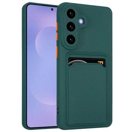 ShieldCase® ShieldCase Samsung Galaxy S26 Plus Silikonhülle mit Kartenhalter (dunkelgrün) ShieldCase® ShieldCase Samsung Galaxy S26 Plus Silikonhülle mit Kartenhalter (dunkelgrün)