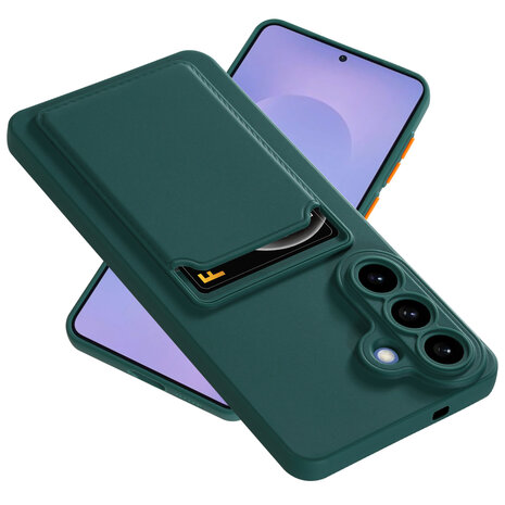 ShieldCase® ShieldCase Samsung Galaxy S26 Plus Silikonhülle mit Kartenhalter (dunkelgrün) ShieldCase® ShieldCase Samsung Galaxy S26 Plus Silikonhülle mit Kartenhalter (dunkelgrün)