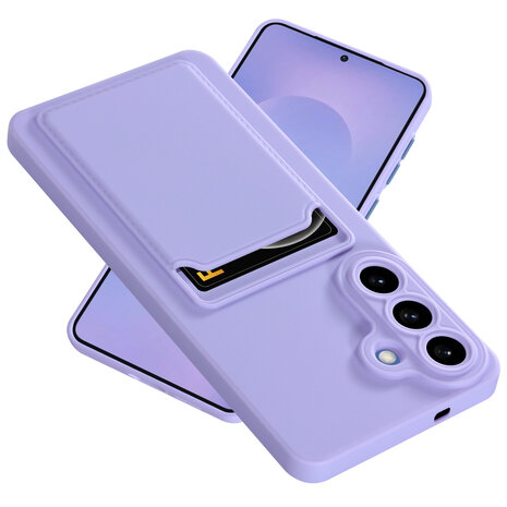 ShieldCase® ShieldCase Samsung Galaxy S26 Plus Silikonhülle mit Kartenhalter (Lila) ShieldCase® ShieldCase Samsung Galaxy S26 Plus Silikonhülle mit Kartenhalter (Lila)