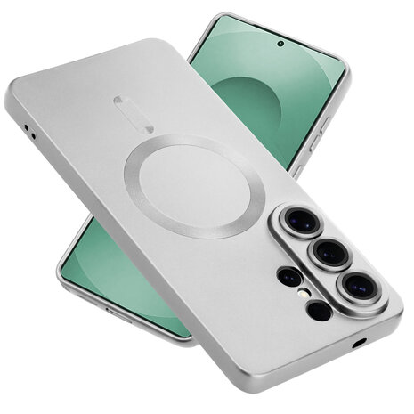 ShieldCase® ShieldCase Samsung Galaxy S26 Ultra MagSafe Hülle mit Objektivschutz (silber)