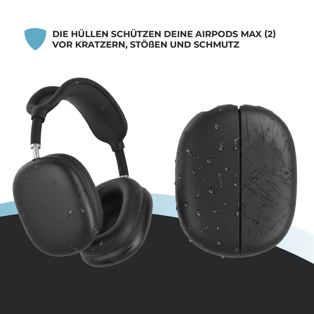 ShieldCase AirPods Max Silikonhüllen (schwarz)