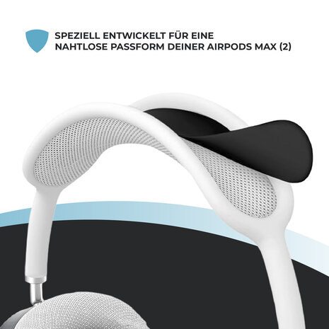 ShieldCase AirPods Max Silikonhüllen - 4er-Set (schwarz)