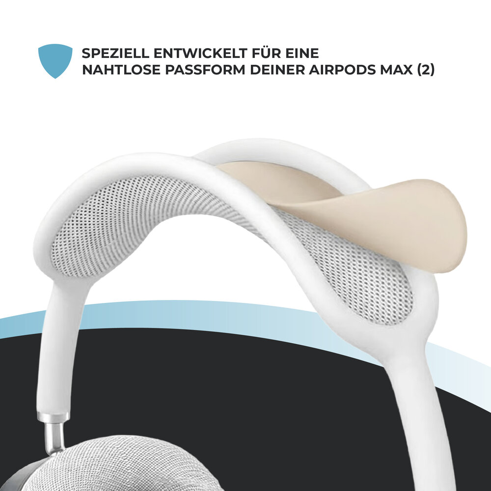 ShieldCase AirPods Max Silikonhüllen - 4-in-1 Set (Sternenlicht)