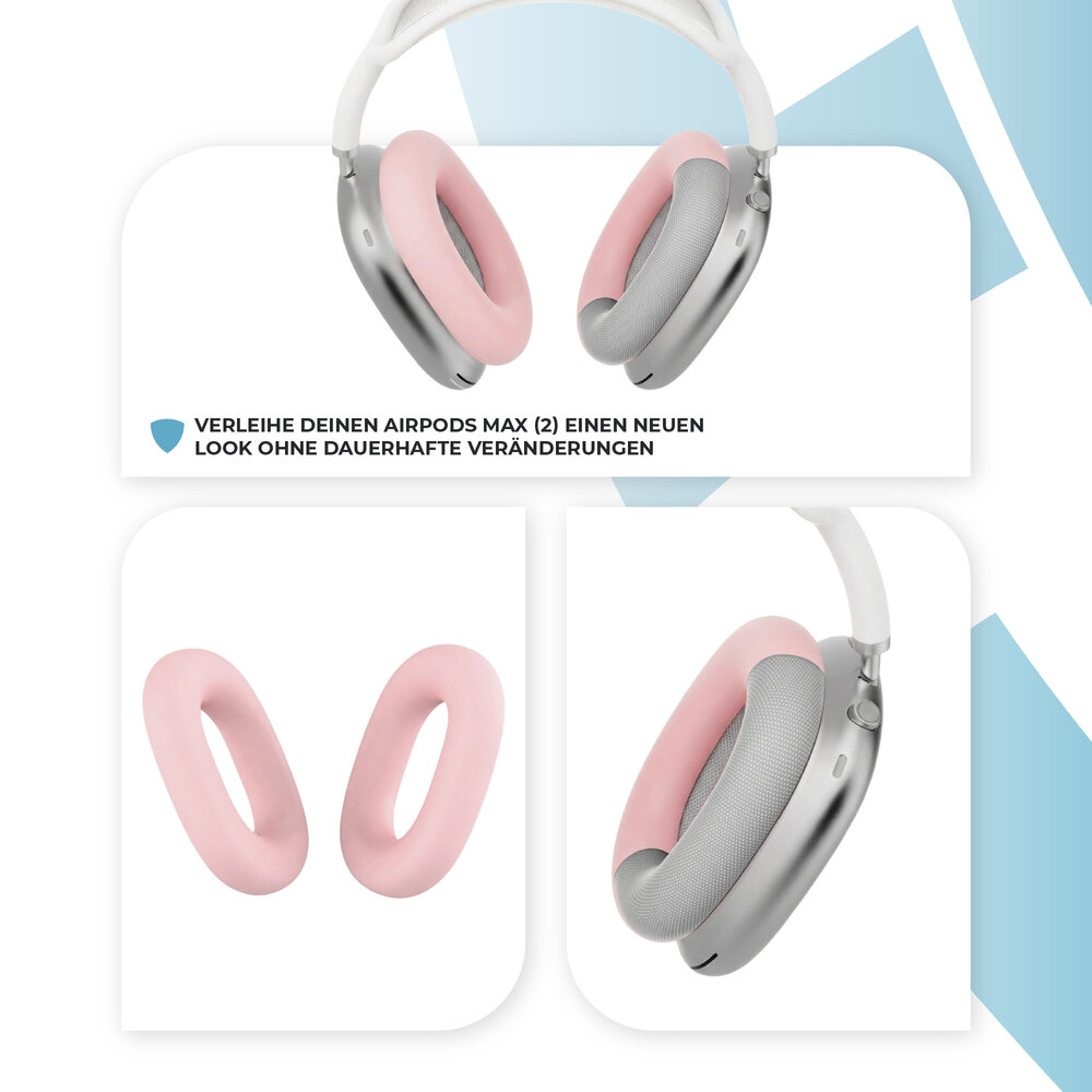ShieldCase AirPods Max 2 Silikon-Ohrpolster (rosa)