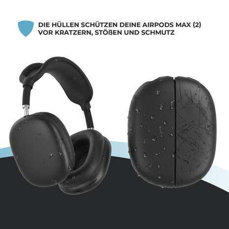 ShieldCase AirPods Max 2 Silikonhüllen (schwarz)