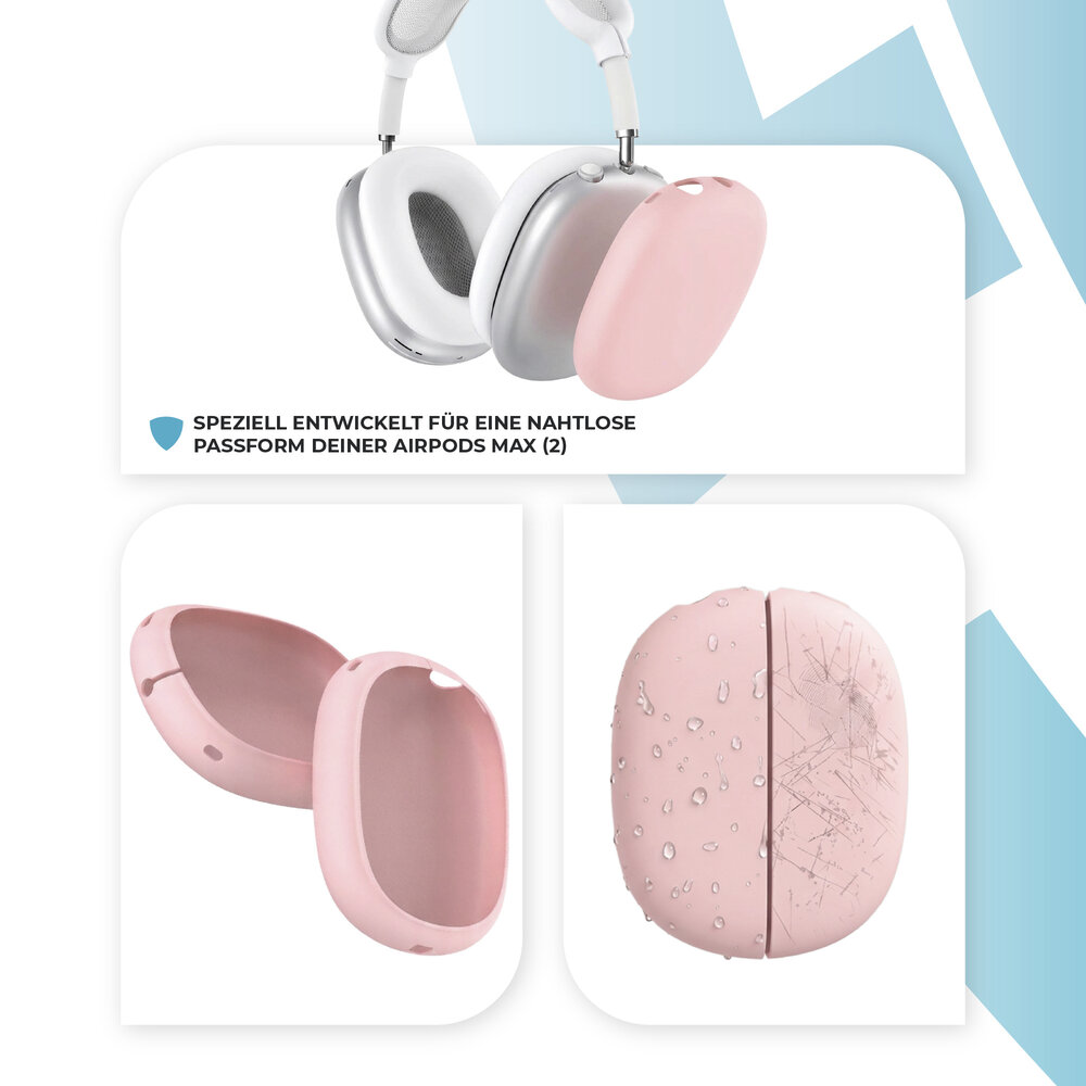 ShieldCase AirPods Max 2 Silikonhüllen (rosa)