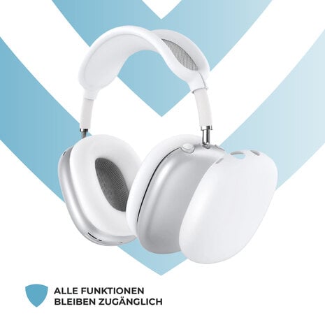 ShieldCase AirPods Max 2 Silikonhüllen – 4er-Set (Weiß)v