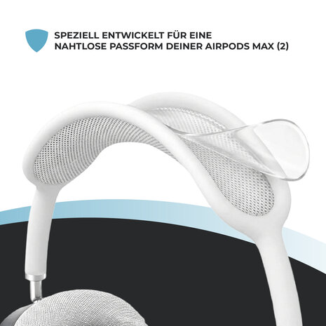 ShieldCase Silikonhüllen für AirPods Max 2 – 4er-Set (transparent)