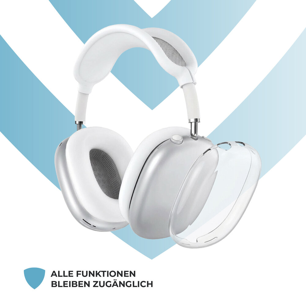 ShieldCase Silikonhüllen für AirPods Max 2 – 4er-Set (transparent)