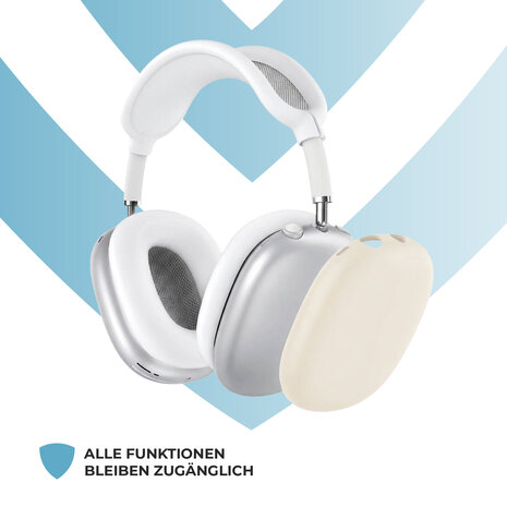 ShieldCase® ShieldCase AirPods Max 2 Silikonhüllen - 4-in-1 Set (Sternenlicht)