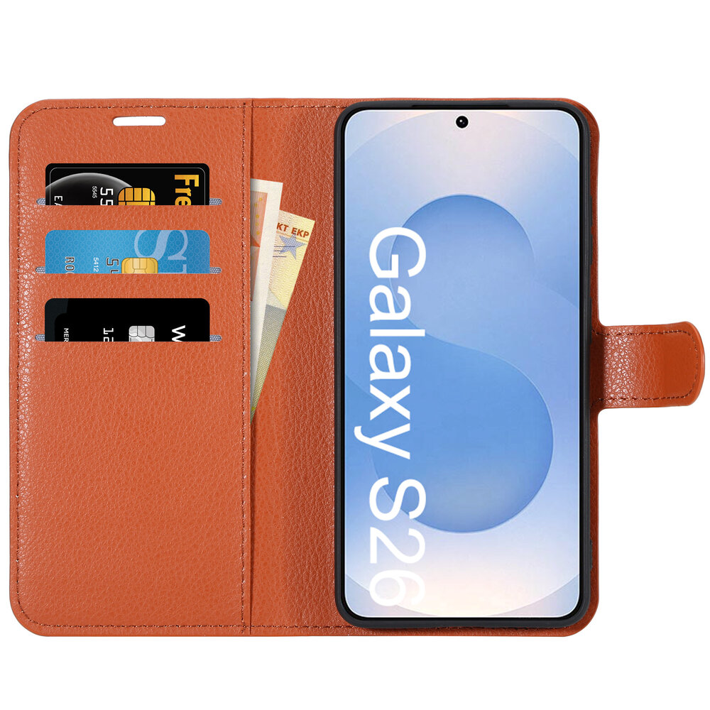 ShieldCase® ShieldCase Samsung Galaxy S26 Plus Bookcase (braun)