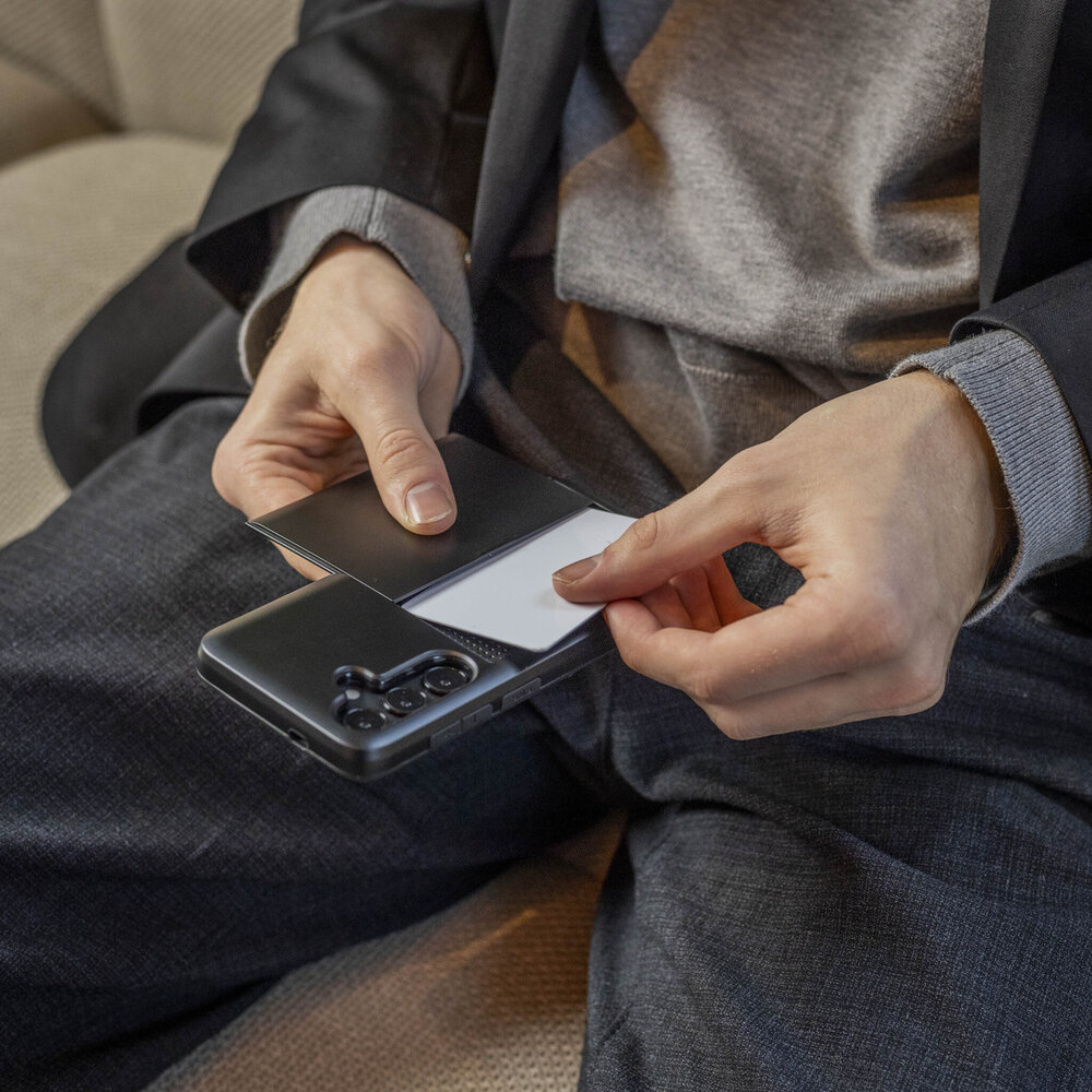 ShieldCase® ShieldCase Samsung Galaxy S26 Plus Kartelhalterhülle mit Verschluss (schwarz)