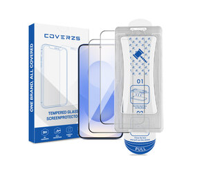 Coverzs Samsung Galaxy S26 Plus gehärteter Glas-Displayschutz mit Rahmen (2er-Pack)