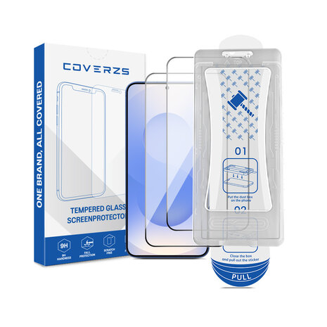 Coverzs Coverzs Samsung Galaxy S26 Plus gehärteter Glas-Displayschutz mit Rahmen (2er-Pack)