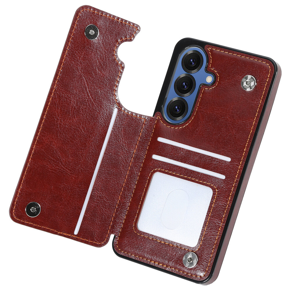 ShieldCase® ShieldCase Samsung Galaxy S26 Wallet-Hülle (braun)
