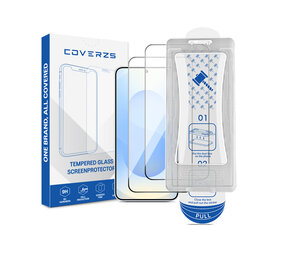 Coverzs Samsung Galaxy S26 gehärteter Glas-Displayschutz mit Rahmen (2-Pack)