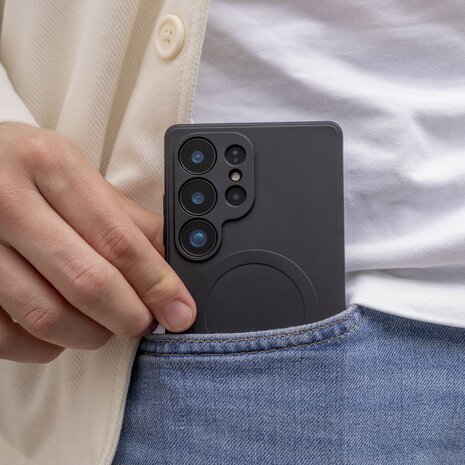 ShieldCase® ShieldCase Samsung Galaxy S26 Ultra Silikon MagSafe Rückdeckel (schwarz)