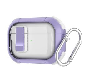 Coverzs AirPods 3 TPU Rugged Case mit Schloss (lila)