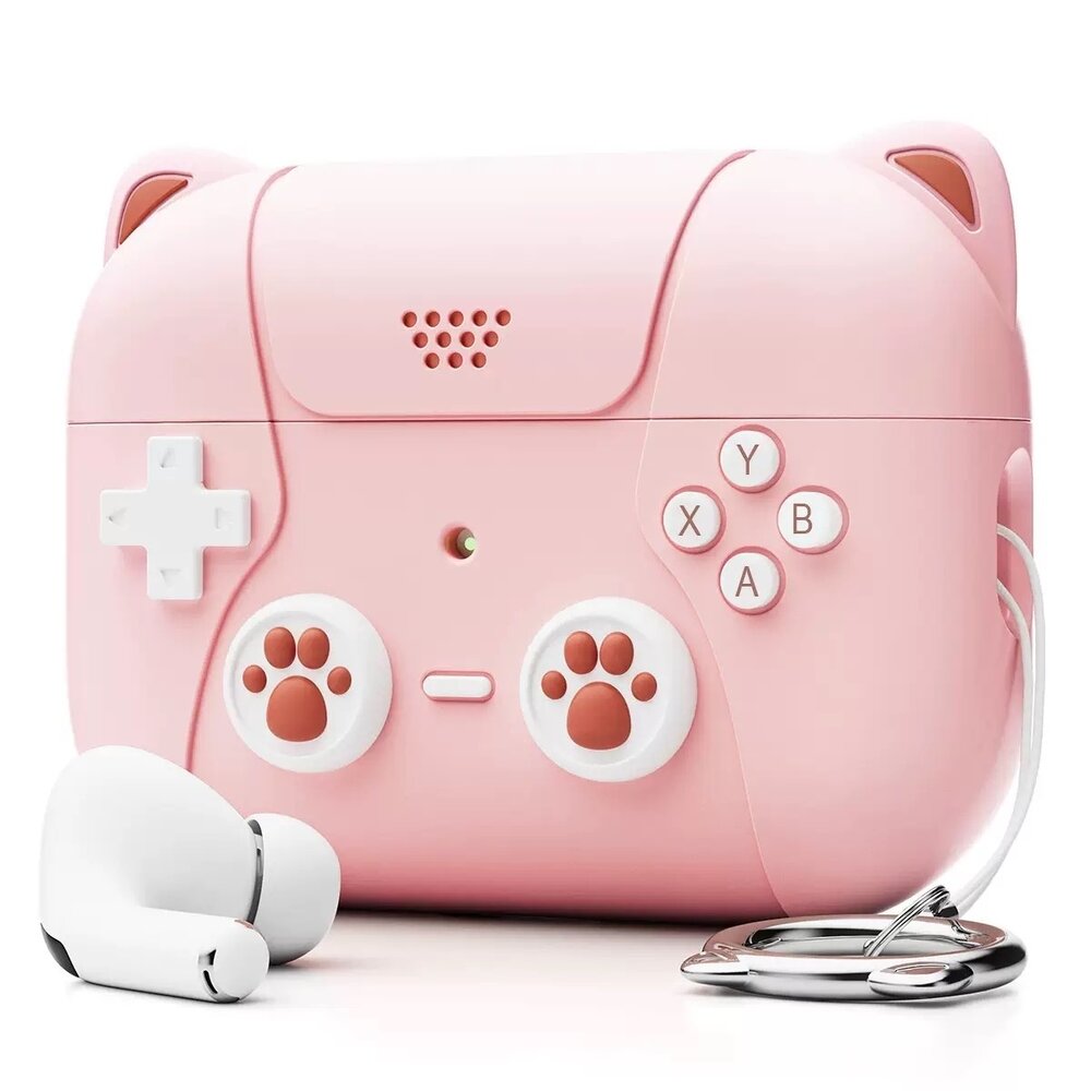Coverzs Coverzs Airpods 3 Silikonhülle 'Cute Cat' (pink)