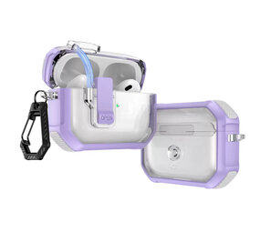 Coverzs AirPods 4 TPU Rugged Case mit Schloss (lila) Coverzs AirPods 4 TPU Rugged Case mit Schloss (lila)