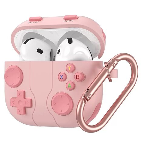 Coverzs Coverzs AirPods 4 Silikonhülle 'Gamer' (Pink) Coverzs Coverzs AirPods 4 Silikonhülle 'Gamer' (Pink)