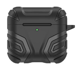 Coverzs AirPods 4 TPU rutschfeste Stoßstangenhülle (schwarz)