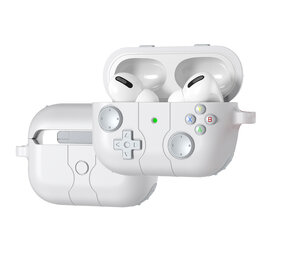 Coverzs AirPods Pro / Pro 2 Silikonhülle 'Gamer' (weiß)