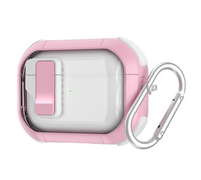 Coverzs AirPods Pro 2 TPU Rugged Case mit Schloss (pink)