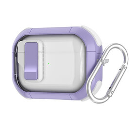 Coverzs AirPods Pro 2 TPU Rugged Case mit Schloss (lila) Coverzs AirPods Pro 2 TPU Rugged Case mit Schloss (lila)