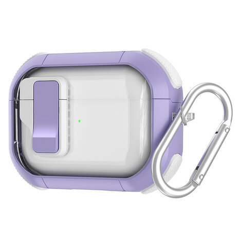 Coverzs Coverzs AirPods Pro 2 TPU Rugged Case mit Schloss (lila) Coverzs Coverzs AirPods Pro 2 TPU Rugged Case mit Schloss (lila)