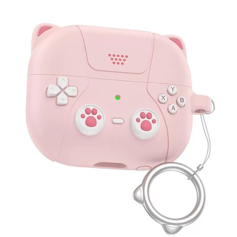 Coverzs Coverzs Samsung Galaxy Buds 3 / 3 Pro Silikonhülle 'süße Katze' (pink) Coverzs Coverzs Samsung Galaxy Buds 3 / 3 Pro Silikonhülle 'süße Katze' (pink)