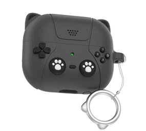 Coverzs Samsung Galaxy Buds 3 / 3 Pro Silikonhülle 'süße Katze' (dunkelgrau) Coverzs Samsung Galaxy Buds 3 / 3 Pro Silikonhülle 'süße Katze' (dunkelgrau)