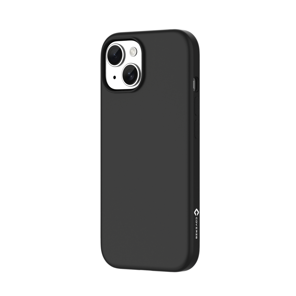 Coverzs Coverzs iPhone 15 Liquid Silikon MagSafe Hülle (schwarz)