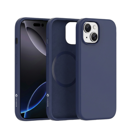 Coverzs Coverzs iPhone 15 Liquid Silikon MagSafe Hülle (blau)