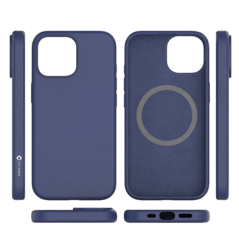 Coverzs Coverzs iPhone 15 Liquid Silikon MagSafe Hülle (blau)